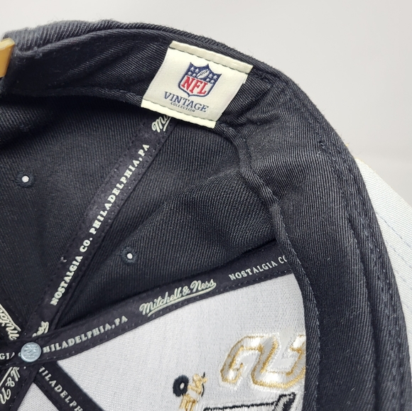 New Orleans Saints Football NFL Snapback Flat Hat Cap Mitchell & Ness - Picture 8 of 10